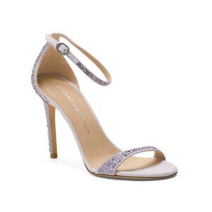 STUART WEITZMAN Tanzanite Combo Made In Spain Suede Shine Pumps